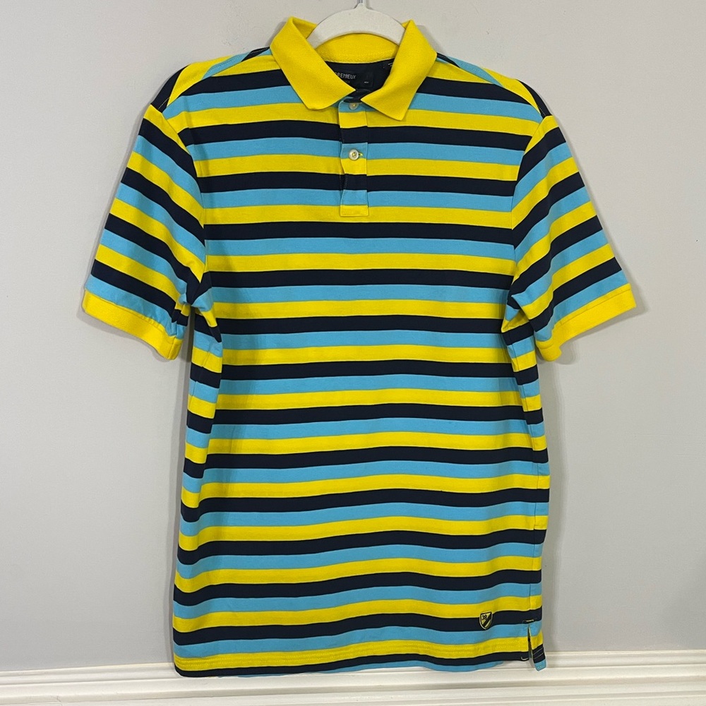🏷 Cremieux classics Polo knit striped shirt S